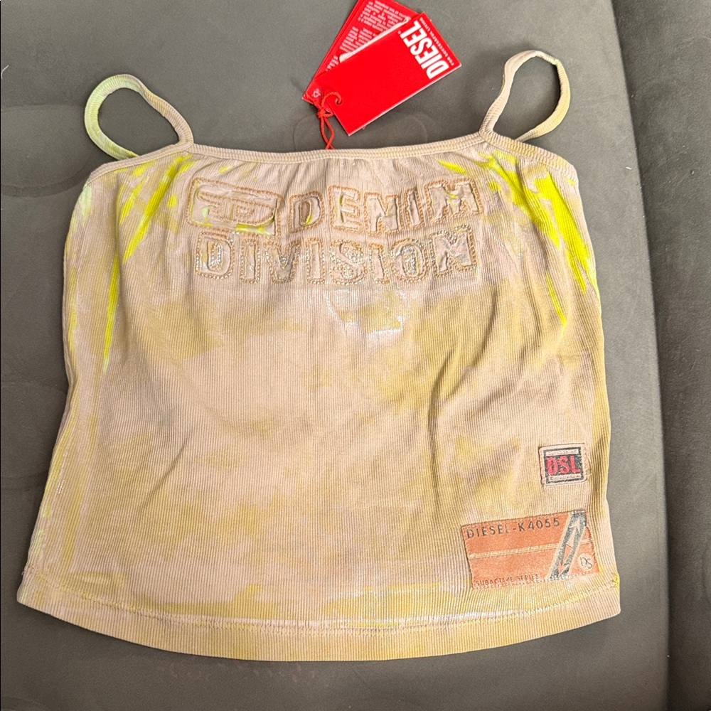 Diesel Distressed Crop Top
